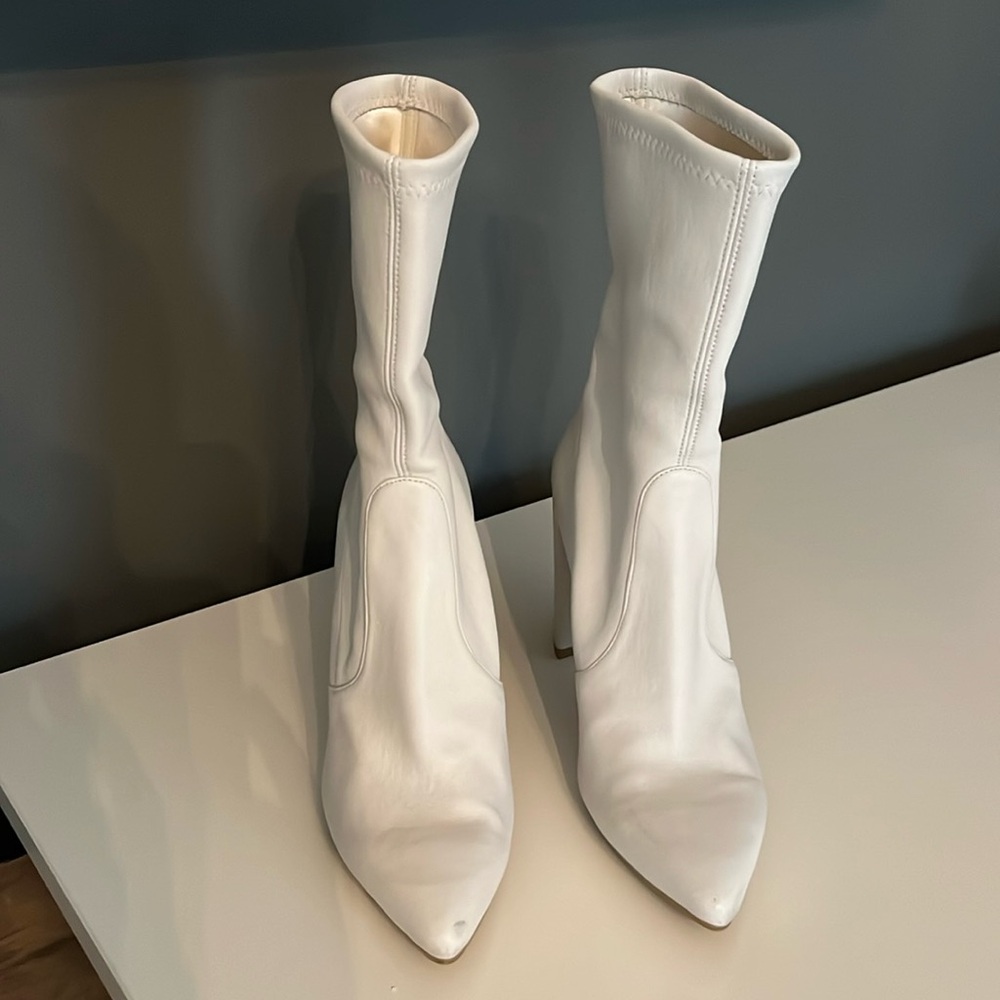 Stuart Weitzman Cream Boots